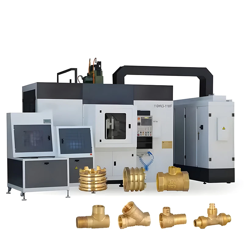 Automatisierte Produktionslinie für Messingkugelhähne: Mehr-Achsen-CNC-Bearbeitungszentrum